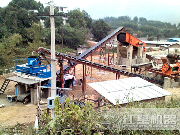 人工制砂生產(chǎn)線現(xiàn)場示意圖 人工制砂生產(chǎn)線現(xiàn)場示意圖