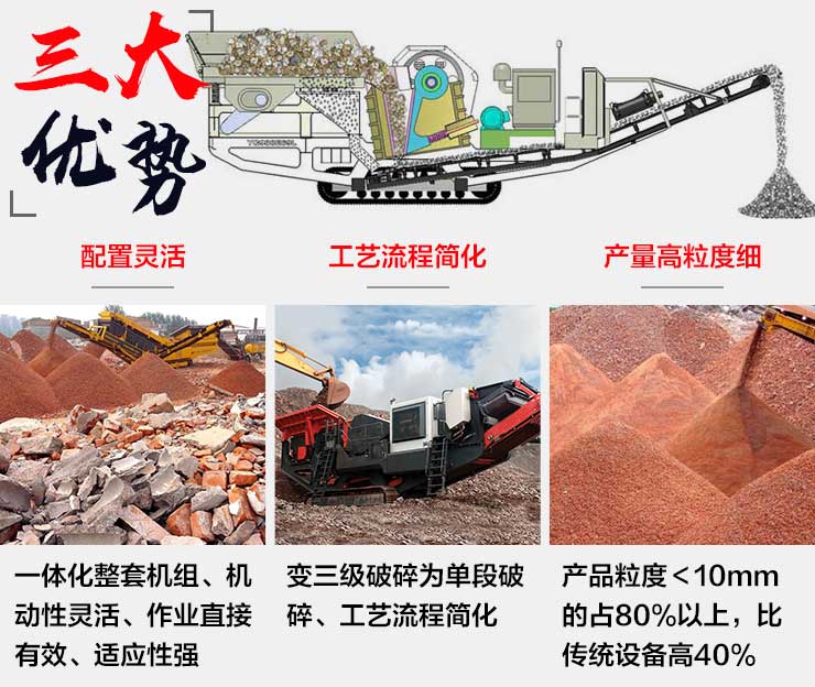 移動顎式破碎機適用優勢 移動顎式破碎機適用優勢