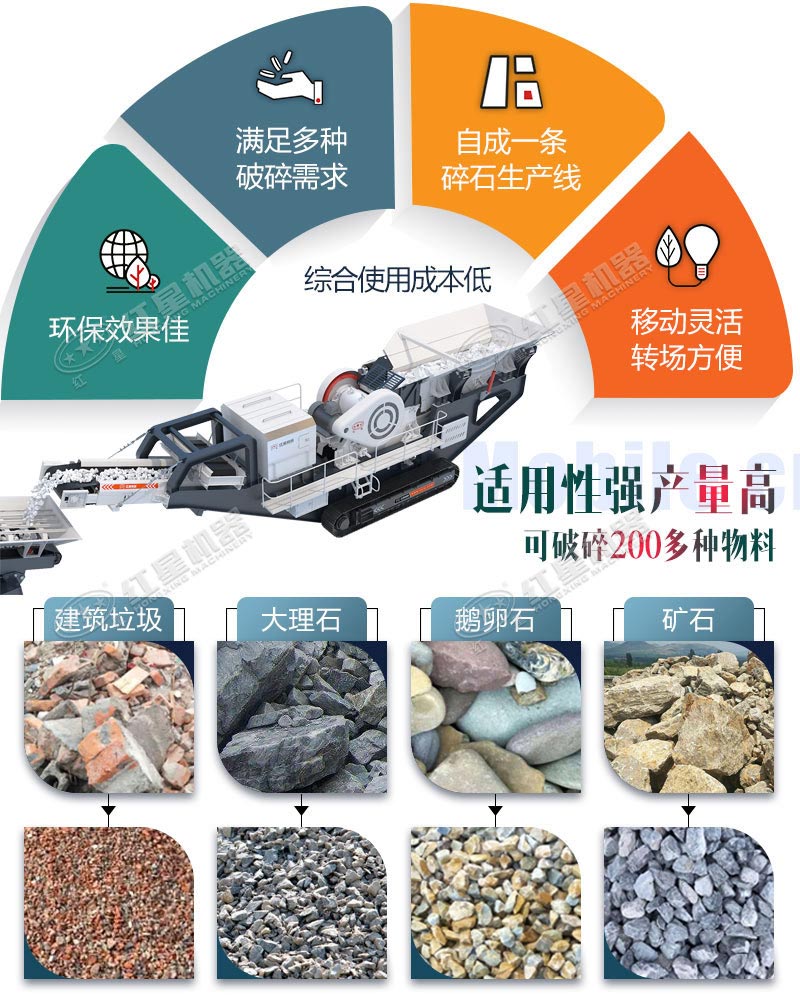 移動破碎石子機 移動破碎石子機