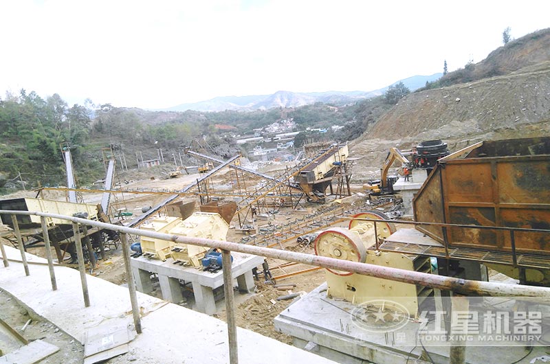 固定式小型混凝土破碎生產線 固定式小型混凝土破碎生產線