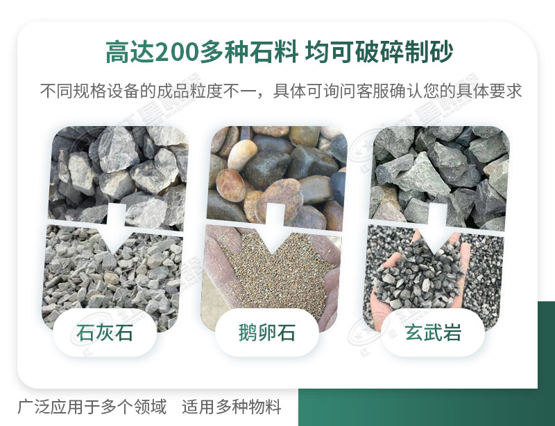 制砂物料原料很多 制砂物料原料很多