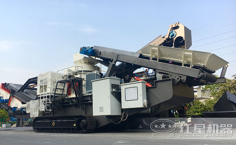 履帶式流動石子破碎機 履帶式流動石子破碎機