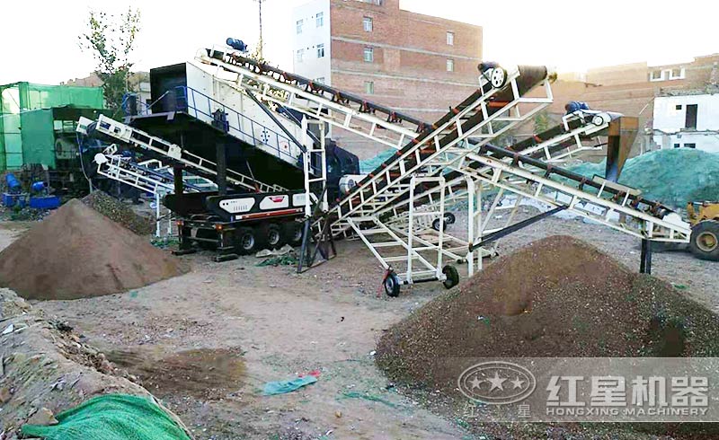 建筑垃圾破碎現場 建筑垃圾破碎現場